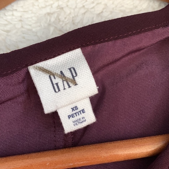 Nwt Gap rich wine burgundy sleeveless velvet swing dress 460148 - Picture 7 of 11